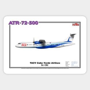 Avions de Transport Régional 72-500 - TACV Cabo Verde Airlines (Art Print) Sticker